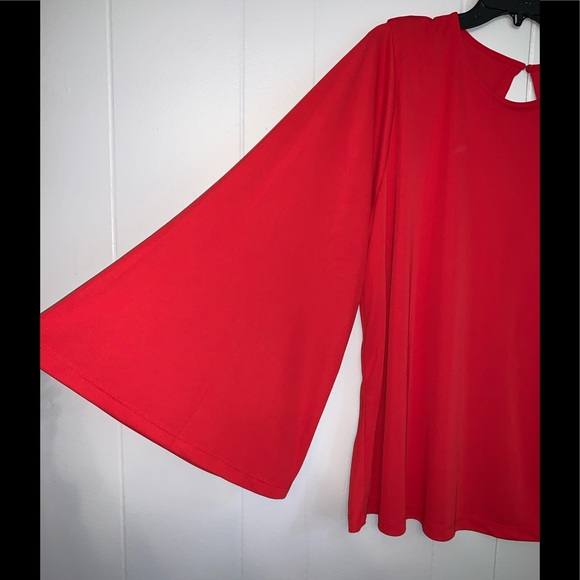 Women’s ASOS Curve Red Open Back Tunic Size 18 NWT - Picture 5 of 7